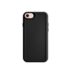 IPHONE 6 / 7 / 8 / SE 2021 / SE 2022 RENK ATMAYAN KEEP SİLİKON KILIF - SIYAH