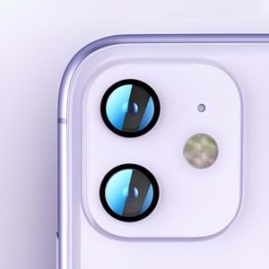 IPHONE 12 / IPHONE 12 MİNİ SAFİR LENS KORUMA - BLACK