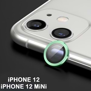 IPHONE 12 / IPHONE 12 MİNİ SAFİR LENS KORUMA - GREEN