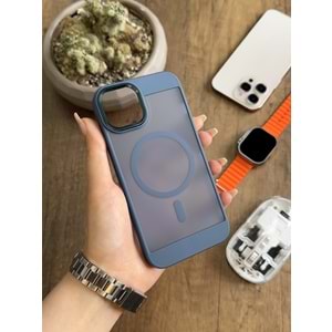 IPHONE 15 MAGSAFE UYUMLU MAT SOO-635 SİLİKON KILIF KAPAK