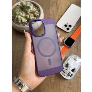 IPHONE 16 MAGSAFE UYUMLU MAT SOO-635 SİLİKON KILIF KAPAK