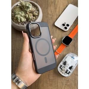 IPHONE 16 MAGSAFE UYUMLU MAT SOO-635 SİLİKON KILIF KAPAK