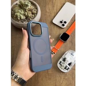 IPHONE 16 PRO MAGSAFE UYUMLU MAT SOO-635 SİLİKON KILIF KAPAK