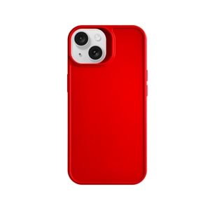 IPHONE 15 RENK ATMAYAN KEEP SİLİKON KILIF - KIRMIZI