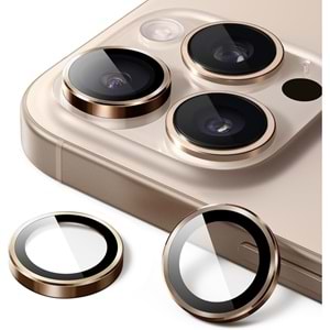 IPHONE 16 PRO / IPHONE 16 PRO MAX SAFİR LENS KORUMA - DESERT
