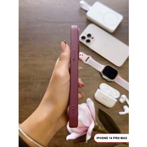 IPHONE 14 PRO MAX RENK ATMAYAN KEEP SİLİKON KILIF - MOR