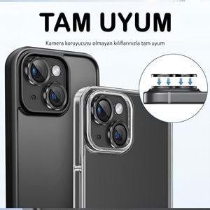 IPHONE 13 / IPHONE 13 MİNİ SAFİR LENS KORUMA - BLACK