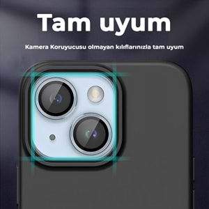 IPHONE 14 / IPHONE 14 PLUS SAFİR LENS KORUMA - BLUE
