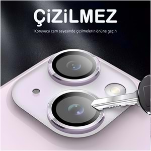 IPHONE 14 / IPHONE 14 PLUS SAFİR LENS KORUMA - PURPLE