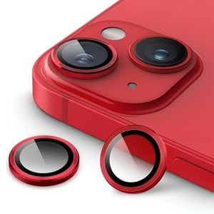 IPHONE 14 / IPHONE 14 PLUS SAFİR LENS KORUMA - RED