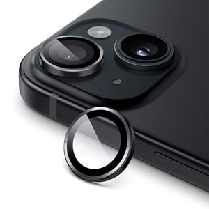 IPHONE 15 / IPHONE 15 PLUS SAFİR LENS KORUMA - BLACK