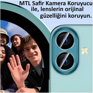 IPHONE 16 / IPHONE 16 PLUS SAFİR LENS KORUMA - GREEN