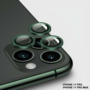IPHONE 11 PRO / IPHONE 11 PRO MAX SAFİR LENS KORUMA - GREEN