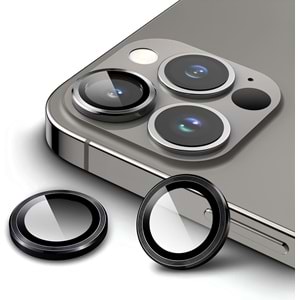 IPHONE 13 PRO / IPHONE 13 PRO MAX SAFİR LENS KORUMA - BLACK