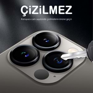 IPHONE 13 PRO / IPHONE 13 PRO MAX SAFİR LENS KORUMA - BLACK