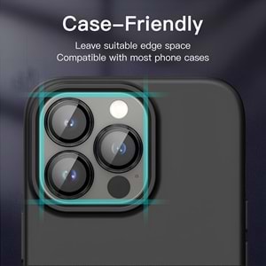 IPHONE 13 PRO / IPHONE 13 PRO MAX SAFİR LENS KORUMA - BLACK