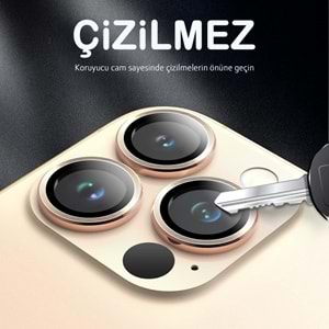 IPHONE 13 PRO / IPHONE 13 PRO MAX SAFİR LENS KORUMA - GOLD