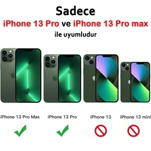 IPHONE 13 PRO / IPHONE 13 PRO MAX SAFİR LENS KORUMA - GREEN