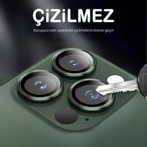 IPHONE 13 PRO / IPHONE 13 PRO MAX SAFİR LENS KORUMA - GREEN