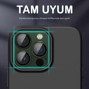 IPHONE 13 PRO / IPHONE 13 PRO MAX SAFİR LENS KORUMA - GREEN