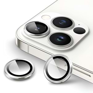 IPHONE 13 PRO / IPHONE 13 PRO MAX SAFİR LENS KORUMA - SILVER