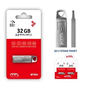 MT854 32 GB 2.0 METAL USB FLASH BELLEK /20
