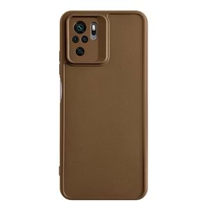 XİAOMİ REDMİ NOTE 10 PRO RENK ATMAYAN KEEP SİLİKON KILIF - KAHVERENGİ
