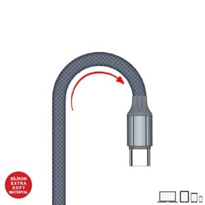 MT2431 3.4A TYPE-C USB ŞARJ DATA KABLO