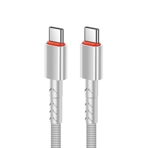 MT2117 60W TYPE C TO TYPE-C PD ŞARJ DATA KABLO 10/200 - BEYAZ