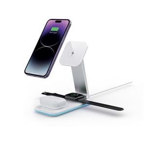 S16 MASA ÜSTÜ 3İN1 15 WATT WİRELESS ŞARJ STANDI /10/50