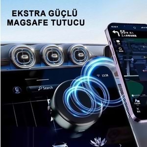 MT6080 AUTO VAKUMLU MANYETİK MAGSAFE STANDLI ARAÇ TUTUCU /43