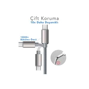 MT2031 3.4A TYPE C USB ŞARJ DATA KABLO 30/300