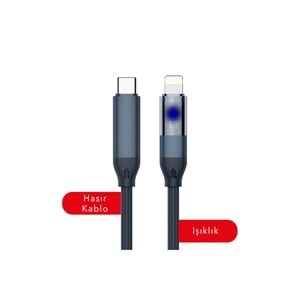 MT2131 20W 1METRE LİGHTNİNG TO TYPE-C PD ŞARJ DATA KABLO 10/200