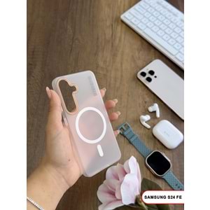 SAMSUNG S24 FE MAGSAFE UYUMLU MAT SERT KLEİN KILIF
