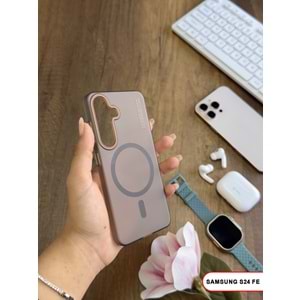 SAMSUNG S24 FE MAGSAFE UYUMLU MAT SERT KLEİN KILIF