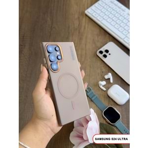 SAMSUNG S24 ULTRA MAGSAFE UYUMLU MAT SERT KLEİN KILIF