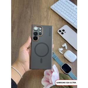 SAMSUNG S24 ULTRA MAGSAFE UYUMLU MAT SERT KLEİN KILIF