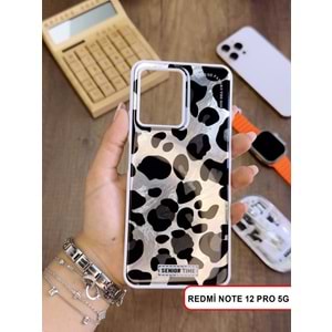 XİAOMİ REDMİ NOTE 12 PRO 5G LEOPAR DESENLİ LEO SİLİKON KILIF