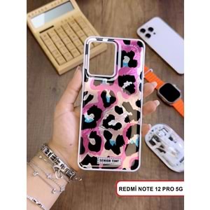 XİAOMİ REDMİ NOTE 12 PRO 5G LEOPAR DESENLİ LEO SİLİKON KILIF