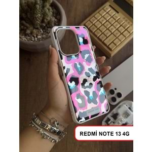 XİAOMİ REDMİ NOTE 13 4G LEOPAR DESENLİ LEO SİLİKON KILIF