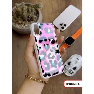 IPHONE X LEOPAR DESENLİ LEO SİLİKON KILIF