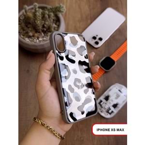 IPHONE XS MAX LEOPAR DESENLİ LEO SİLİKON KILIF