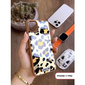 IPHONE 11 PRO LEOPAR DESENLİ LEO SİLİKON KILIF