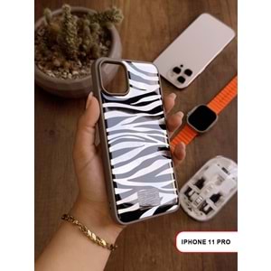 IPHONE 11 PRO LEOPAR DESENLİ LEO SİLİKON KILIF