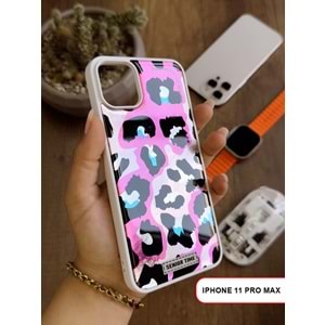 IPHONE 11 PRO MAX LEOPAR DESENLİ LEO SİLİKON KILIF