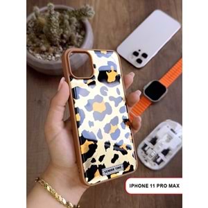 IPHONE 11 PRO MAX LEOPAR DESENLİ LEO SİLİKON KILIF