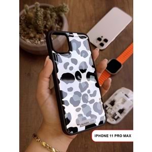 IPHONE 11 PRO MAX LEOPAR DESENLİ LEO SİLİKON KILIF