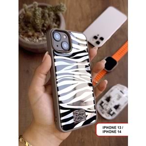 IPHONE 13/14 LEOPAR DESENLİ LEO SİLİKON KILIF