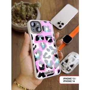 IPHONE 13/14 LEOPAR DESENLİ LEO SİLİKON KILIF