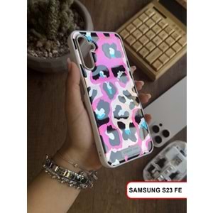 SAMSUNG S23 FE LEOPAR DESENLİ LEO SİLİKON KILIF